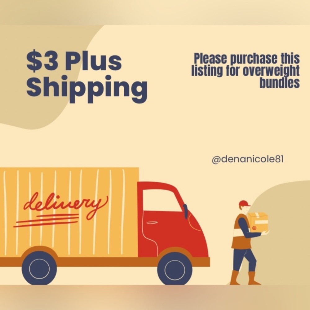 COPY - COPY - Listing for extra shipping on bundles purchased during a posh show